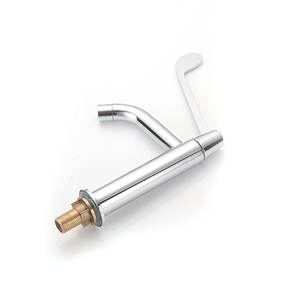 Grifo médico <span class=keywords><strong>de</strong></span> un solo orificio <span class=keywords><strong>de</strong></span> diseño moderno, mango largo <span class=keywords><strong>de</strong></span> codo <span class=keywords><strong>de</strong></span> acero inoxidable con función termostática para contenedores - Product Image 2