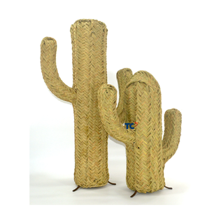 Acentos decorativos para el hogar jacinto de agua mimbre natural planta de coco en forma de adornos para el hogar escultura hecha en Vietnam - Product Image 4