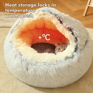 Warm Plüsch Wasserdichtes Hunde bett <span class=keywords><strong>Pet</strong></span> House-Weiche wasch bare Plüsch matte für kleine mittelgroße Hunde Katzen-Rutsch feste gemütliche Zwinger kiste - Product Image 4