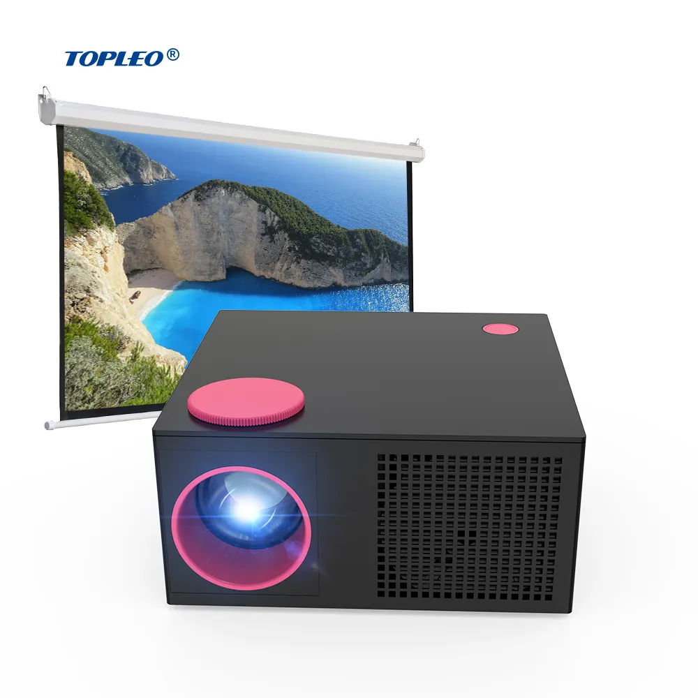 Topleo F21 projetor holograma ao ar livre vídeo 3d wifi inteligente luz solar tela do telefone ao ar livre grande foco tv laser 4k projetores