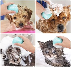 Soft Silicone <b>Pet</b> Bath Massage <b>Brush</b> Grooming Scrubber Hair Remover Cleaning <b>Brush</b> for Dogs and Cats - Product Image 6