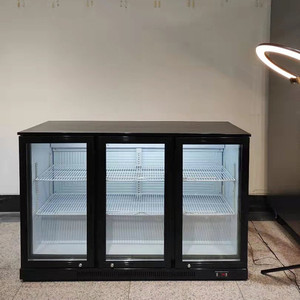 Refrigerador <span class=keywords><strong>Horizontal</strong></span> Retro para Latas de Cerveza, 300L, Acero Inoxidable, Enfriamiento por Aire, 3 Puertas, Pantalla de Temperatura 0-10 - Product Image 5