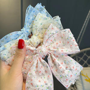 Mignon Enfants Filles Maille Bowknot Épingles À <span class=keywords><strong>Cheveux</strong></span> <span class=keywords><strong>Cheveux</strong></span> Cravates Ruban Barrettes Arcs Printemps Clips Princesse <span class=keywords><strong>Cheveux</strong></span> Accessoires - Product Image 3