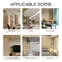 Panneau acoustique en fibre de polyester imprimé par transfert thermique de 12 mm, moderne, NRC 0,8, ignifuge, imperméable, pour plafond de bureau