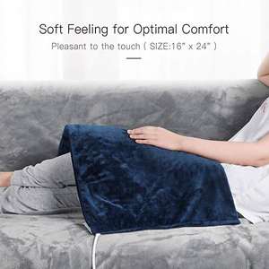 Tragbares Heizkissen Elektrisch mit Kohle faser technologie und weichem Flanell gewebe für den Heimgebrauch - Product Image 4