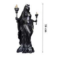 Statue en résine peinte à la main Hekate Niktipolos, déesse grecque de la nuit, pour décoration mythologique et collection d'autels