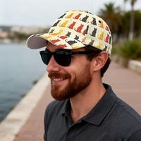 Gorra de Béisbol de 5 Paneles con Impresión Personalizada, Logotipo Impreso, Parche Tejido, Ligera, Estructurada, Moderna, Informal y a la Moda