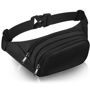 <b>Large</b> Pack Waist Bag with 3-Zipper Pockets Sport Traveling Workout Casual Hands-Free Crossbody Bag RTS Bulk Mixed Order - Product Image 2