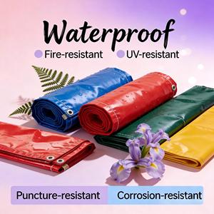 Bâche en PVC ignifuge <span class=keywords><strong>anti</strong></span>-UV avec protection longue durée pour tentes extérieures, serres, usage industriel - Product Image 6