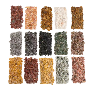 Levendige natuurlijke stenen, getrommelde gekleurde kiezelsteentjes & gemengde kleuren stenen voor tuin- en aquariumdecoratie - Product Image 1