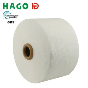 HAGO Bông Sợi Bán Buôn Hữu Cơ Carded Bông Nhà Sản Xuất Sợi Cho Dệt Kim Vớ Vải Sợi Bông Tái Chế