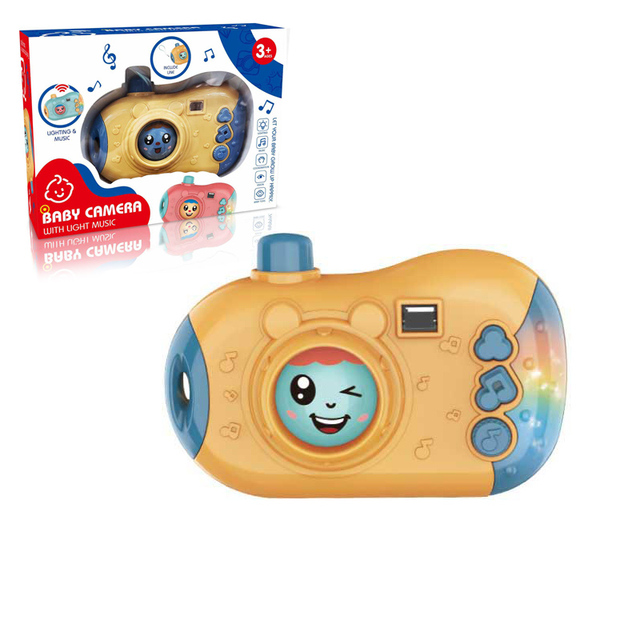 Kids Early Learning Plastic Electric Camera Toy Battery Operated Cartoon Camera Toys Educational Camera Musical Toys