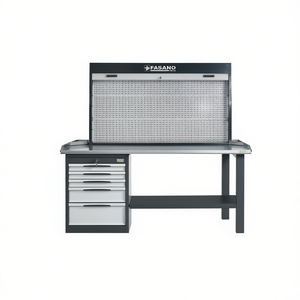 Banco de trabajo Fasano Tools con panel trasero perforado y cajones para reparación de automóviles - Product Image 2