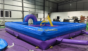 Piscine gonflable à bulles bleue violette en PVC, gonflable, extérieure pliante, pour l'intérieur, hors sol, pour enfants et adultes - Product Image 5