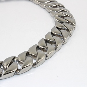Kingtale fashion Gold Plated Stainless Steel Pet Cuban Link Dog choke Chain Collar - Product Image 2