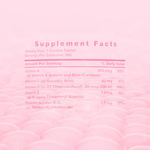 Multivitamine en mineraal supplement ter ondersteuning van de immuniteit en energie, 60 tabletten, met foliumzuur en vitamine D. - Product Image 3