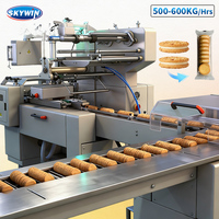 Nouvelle machine automatique de fabrication de sandwichs de biscuits et de crèmes, avec emballage et machine de mise en sandwich, et équipement de conditionnement des bords