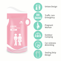 Sac à urine portable d'urgence de 900 ml avec gel pour sacs à urine pour camping et toilettes
