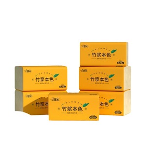 Plume Bamboo Pulp Facial <b>Tissues</b> 420 Sheets Per Pack Thickened Household Use Soft Towels - Product Image 1