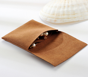 Pochette de transport portable double couche de haute qualité pour bijoux, en microfibre, pour l'emballage et la présentation - Product Image 4