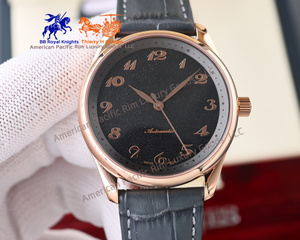 Longnes Luxury Men's Quartz Wrist <b>Watches</b> Classic Business Sports Style Alloy Glass Leather Strap Casual Longinesing BV - Product Image 6