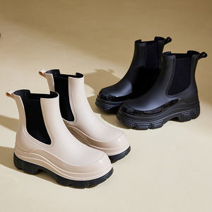 <span class=keywords><strong>Bottines</strong></span> de mode antidérapantes en PVC pour femmes chaussures d'eau d'extérieur imperméables bottes de <span class=keywords><strong>pluie</strong></span> respirantes légères pour quatre saisons - Product Image 4