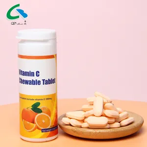 OEM 개인 상표 피부 미백 면역 보충제 구매 비타민 C 씹을 수있는 정제
