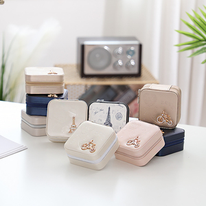 Portable Jewelry Case Packaging Gift Boxes Vintage Magnetic Custom Packaging Jewelry Box