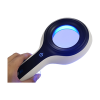 Analyseur de peau Lampe de Wood pour vitiligo, psoriasis, loupe de beauté, lampe de Wood, dermatoscopie pour animaux de compagnie, analyseur de peau du visage
