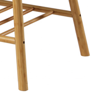 Table basse en bambou moderne et simple avec étagère de rangement pour le salon