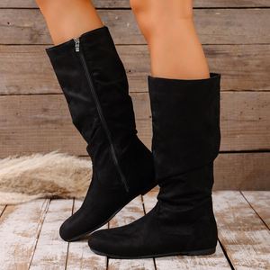 Fabrieksgroothandel modieuze warme dames winterkniekouslaarzen geschikt voor dames <span class=keywords><strong>outfits</strong></span> bij koud weer - Product Image 2