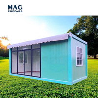 Expédition économique : Maison conteneur de luxe avec auvent, petites maisons modernes préfabriquées, maisons modulaires conteneurs chinoises à vendre