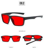 Lunettes anti-lumière bleue personnalisées, monture optique classique, verres orange rouge, lunettes XY2002 anti-lumière bleue pour hommes et femmes