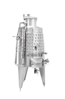 Fermenteur conique à vin HGMC 300l 500l 1000l, réservoir en acier inoxydable avec fond conique, machine à vin, réservoir de fermentation du vin