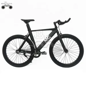 Oem 자전거 700C 근육 프레임 블랙 최고 품질 더블 벽 림 고정 기어 자전거