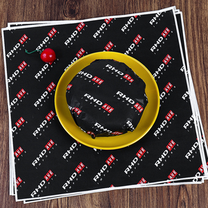 Papel sándwich imprimible de flexografía a prueba de grasa de grado alimenticio para envolver pan hamburguesa papel <span class=keywords><strong>PE</strong></span> recubierto para llevar - Product Image 6
