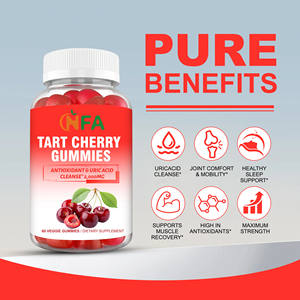 Gummies de cerise acidulée à marque privée : bienfaits pour la purification de l'acide urique, le confort articulaire, le sommeil sain, la récupération musculaire et les antioxydants - Product Image 3