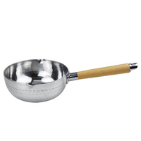 Yolecen japonais Yukihira acier inoxydable aluminium fond plat soupe marmite pour nouilles bouillie épicée chaude Ramen nouilles instantanées