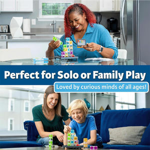 Jeu de labyrinthe éducatif en plastique <span class=keywords><strong>pour</strong></span> enfants, jeu de logique de gravité STEM, cadeau d'apprentissage amusant - Product Image 4