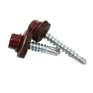 สกรูเจาะหัวหกเหลี่ยมหัวสองสีสกรูแผงแซนวิชมุงหลังคาสำหรับเกษตรกร - Product Image 3