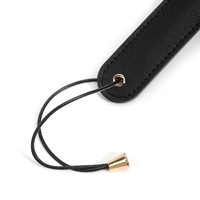 Fouet de Punition Léger en Cuir PU Noir de Haute Qualité, Style Minimaliste, pour Entraînement de Couple Adulte SM, Accessoire Alternatif