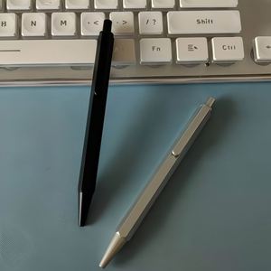 Fashion Delicate Hexagonal Ballpoint <b>Pen</b> Hexagonal Design Aluminum Pole Press Push Out <b>Pen</b> Custom Logo - Product Image 3