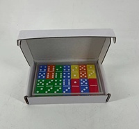 ドミノセットパーティーゲームドミノアクリル工場カスタムダブル6ドミノセット