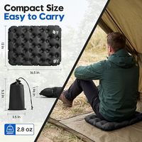 Coussin d'air en TPU léger avec pompe intégrée pour la randonnée, le camping, les matchs de football et les événements en plein air - Coussin d'air portable