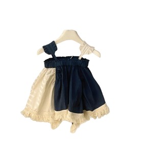 Child Star Circle Girls Sleeveless Dress Summer Mori Style Breathable Cotton Outfit For Little Girls - Product Image 3