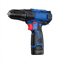 Perceuse-visseuse électrique sans fil 12V avec mandrin sans clé, contrôle du couple à 19 positions et poignée ergonomique pour atelier domestique et bricolage