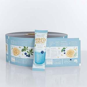 Rollo de película de embalaje de bolsita de barra compuesta multicapa de grado alimenticio impreso personalizado para té/café/jugo de hojas sueltas brillante - Product Image 4