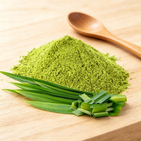 Poudre de feuilles de Pandan biologique de haute qualité, feuilles très vertes uniquement, poudre de Pandan lyophilisée, matière première de qualité alimentaire