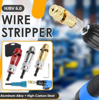 Outil Carré AWG Dénudeur et Torsadeur de Câbles pour Perceuse Électrique, Dénudeur de Fils Électriques, Torsadeur de Fils pour Perceuse