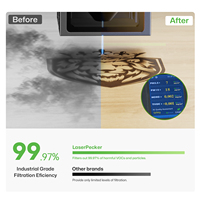 Purificateur d'air portable pour bureau, graveur laser à fibre, découpe et gravure 3D sur métal, bois, contreplaqué, MDF, caoutchouc, pour le bricolage
